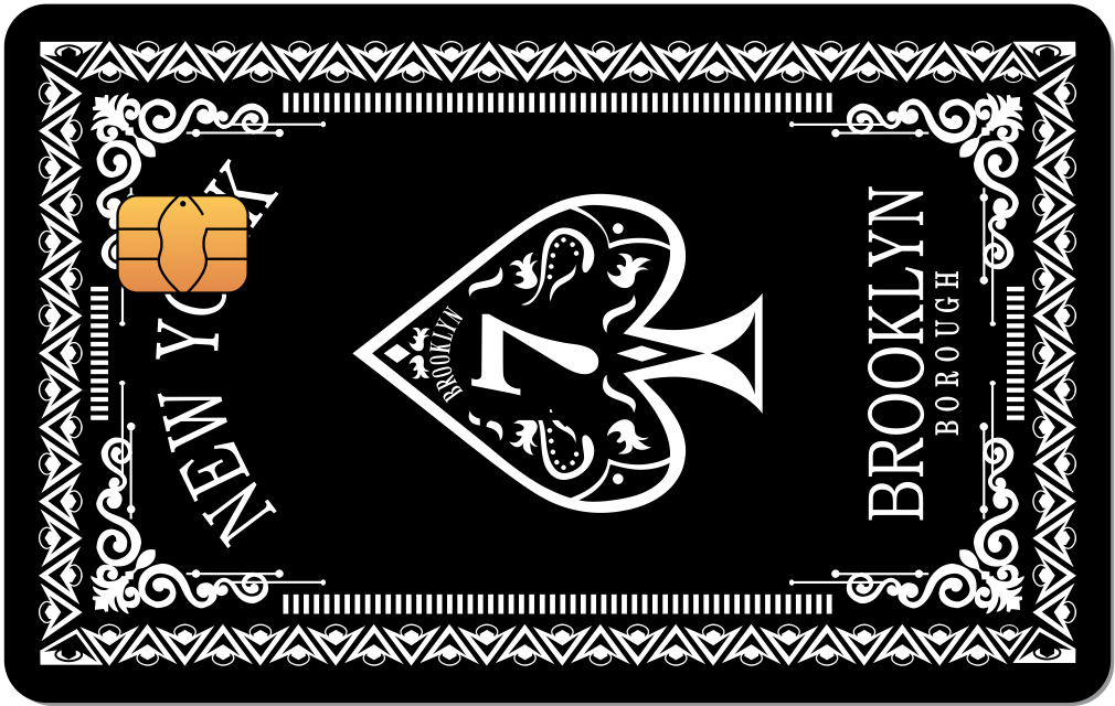 Brooklyn Metal Card