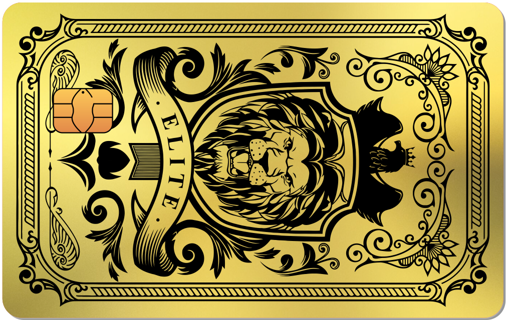 Elite Lion Metal Card