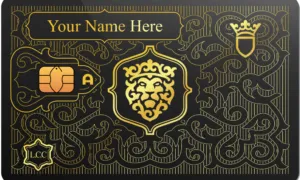 Lion Metal Credit Card – custom metal ATM card