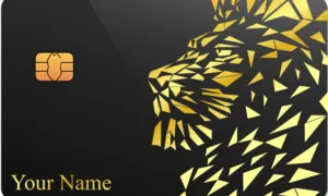 Crest Lion Metal Card – custom metal ATM card
