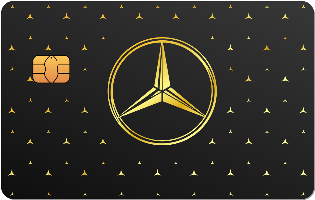 Mercedes Design Metal Card