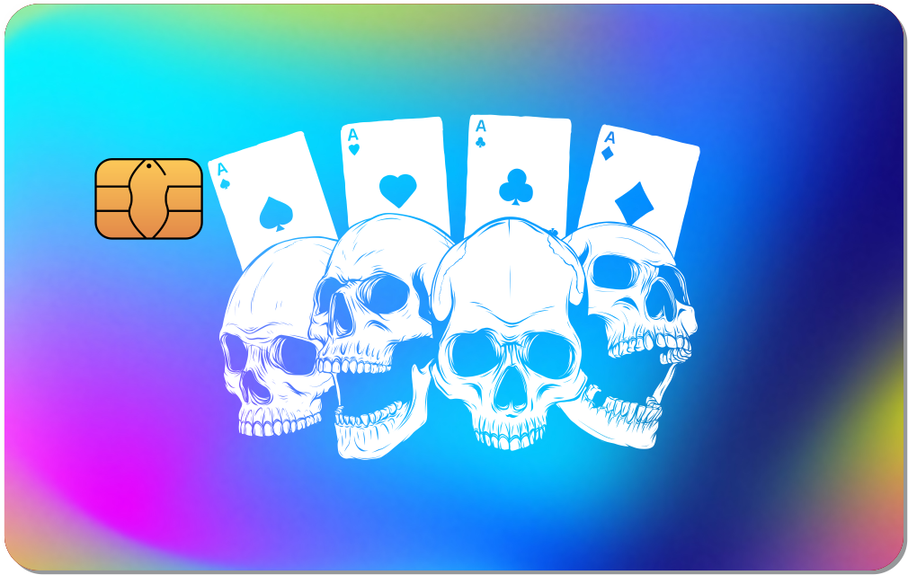 Skull Metal Credit Card
