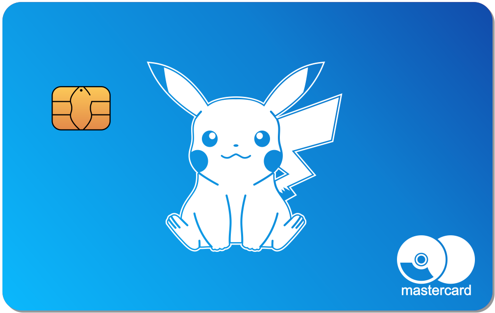 Pikachu Metal Card