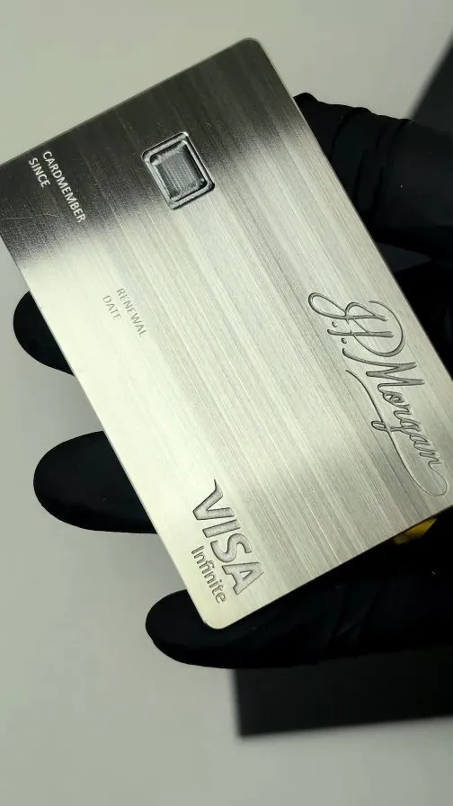 Signature · Brushed Silver metal card