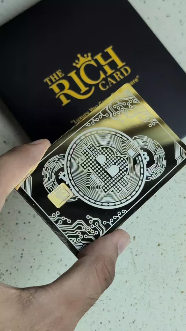 24K Gold BTC metal card